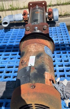 42 GPM @ 352' TDH, Grundfos #B 42136068E P1 9649, Vertical Stainless Steel In Line Pump, 7.5 HP, 3450 RPM