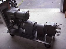 Waukesha #30, Sanitary pump, Rotary Lobe, Stainless Steel, 2 HP, 230/460 V., 1725 RPMi, 425 - 4275 RPMo