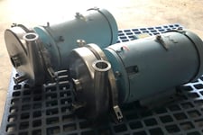 145 GPM @ 330' TDH, Waukesha Cherry Burrell #2085LV, Sanitary Centrifugal Pumps, 2" x 1.5", Stainless Steel