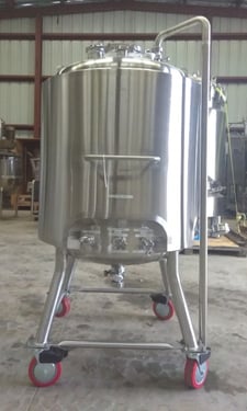 105 gallon Sanitary Technology, Pharmaceutical Reactor, Stainless Steel, 60 PSI/Vacuum @ 300&deg;F, 90 PSI
