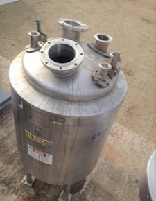 130 gallon Northland Stainless, Jacketed Reactor, 2' 6" Dia. x 3' 6" T/T, 50/FV @ 350&deg;F internal, 100/FV
