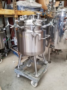 Image for 30 gallon Precision Stainless, Sanitary Construction Stainless Steel Reactor, 50/FV @ 302 Degrees Fahrenheit, 100 PSI jacket, 20" dia. x 20" T/T
