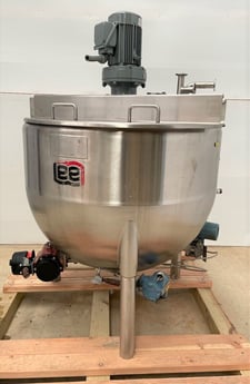 Image for 60 gallon Lee #60D7S, Stainless Steel Jacketed w/ Scrape Surface Agitation Kettle, 150 PSI @ 366 Degrees Fahrenheit  jacket