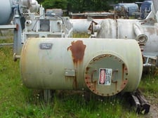 350 gallon 14 psi, 36" diameter x 72" T/T, WMA Schmidt & Sons #5-20, Carbon Steel Vessel. Horizontal, 150°F