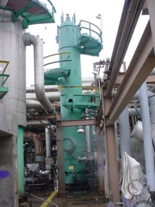 4500 gallon 2070 psi, 54" ID x 438" T/T, Wyatt, 304 Stainless Steel Clad, Pressure Vessel, 82000 lb.