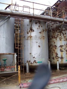 7500 gallon 100 psi, 108" diameter x 168" T/T, Rubber Lined, Carbon Steel Pressure Vessel