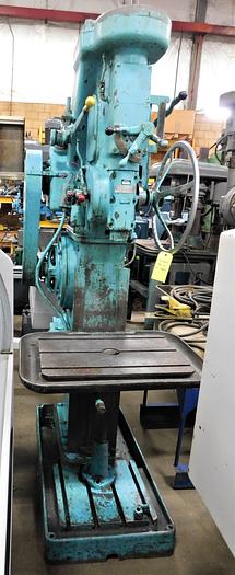 20" Barns #16-30, single spindle drill, 16" x 24" table, #4MT, 1969