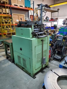 12" x .09" Littell, powered straightener, 17-roll, Coiltek loop Control, #11501