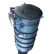2200 cfm Smoot Co., Filter Receiver Dust Collector, Carbon Steel, 310 sq.ft., 6" air inlet, 8" air outlet