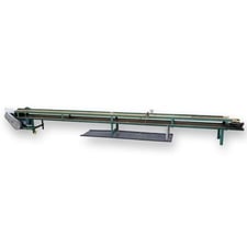 14" wide x 21' long, Industrial Belt Conveyor, 3/4 HP, 28" H belt to floor, 19" H mounting legs