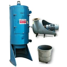 Aicentric Industrial Vacuum Filter Dust Collector, 25 HP, 6" air inlet on filter receiver, 3525 RPM