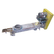 6" diameter x 3.5' long, Stainless Steel screw feeder, 8" inlet, 6" discharge, 2 HP