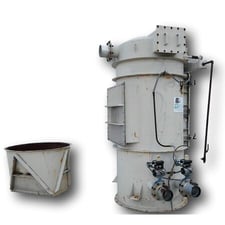 855 sq.ft., Camcorp, Cartridge Filter Dust Collector, 48" diameter x 96" tall, 21 cartridge filters, 6"