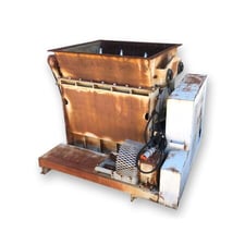 39.5" Wyssmont #SRF-540, Rotoscoop airlock rotary vane feeder, Carbon Steel, 39.5" width x 36" D x 50" OH