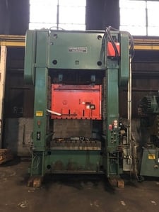 200 Ton, Brown & Boggs #SS2-200-60-42, Straight Side Press, 6" stroke, 24" shut height, 60" x 42" bed, 18"