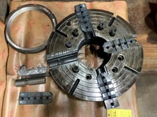 24" Manual 4-jaw chuck with 8" thru hole, A2-15 mount