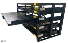 Rack Engineering #RM-4.33HD-3680-4S, sheet storage system, 4-shelves, automatic lock safety feature