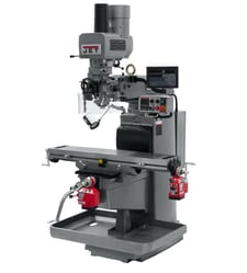 Jet #JTM-1050VS2, 10" x50" table, variable speed mill, lead worklamp & spindle guard, 3 HP, new