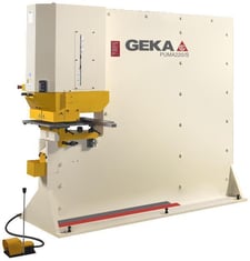 Geka #Puma-220, hydraulic punching ironworker, 220 ton, 31-1/2" throat, new