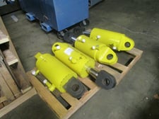 Super Heavy Duty Clevis/Pin Mount Hydraulic Cylinder, Single-Acting, of (4 available), Unused