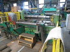 36" x .008" -.030" Paxson, Loop Slitting Line, 14000 lb., Stainless Steel, 60" outside dimension, 20" ID