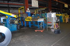 36" x .187" Stamco Slitting Line, 20000 lb., 24" ID range, 62" outside dimension, L-R, Self-Contained