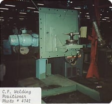 6000 lb. Cullen & Friedstedt #60, Welding Positioner, 42" table, motorized tilt & rotation