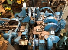 Nilson #S-5, Four Slide, 3/8" wire diameter, 2 3/8" strip, 24" feed, solid cams, mechanical clutch, form