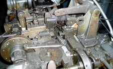 Nilson #S-00, Wire Forming Four-slide Machine, 1/32" wire diameter, 2 plane straightener, shell cam, coil reel