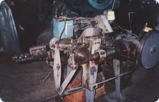Nilson #S-1, Wire Forming Four-slide Machine, 3/32" wire diameter, 8" feed, 5 roll horiz/vert straightener