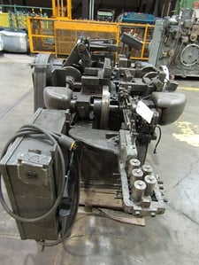 Nilson #S-2F, Four Slide Machine, 1/8" wire diameter, 1-1/2" ribbon, 10" feed, double gib, shell cam