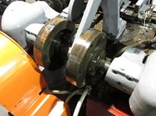 U.S. Baird #3, Four Slide Machine, with Motorized Straightener, 3/16" wire diameter, 1-1/8" ribbon, 10" feed