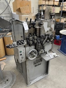 No. TF20 MEC, Wire Spring Coiler, .078" wire diameter, 1.57" coil diameter, 78" feed, L-R coiling, Double