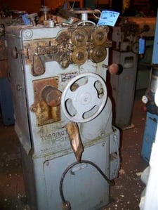No. W-21 Torrington, Wire Spring Coiling Machine, .072" wire, 600" spring, 1" coil ID range,