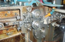 No. W-10A Torrington, Segment Type Wire Spring Coiler, .028" wide, .875" coil outside dimension, 240 SPM