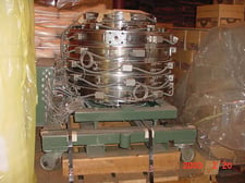 14" Siemens-Allis no #5-layer-stack, 5-layer blown film die, mounted on fixed cart, 1996