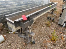 10" width x 8" D x 8' 6" L, Stainless Steel water trough, no pumps
