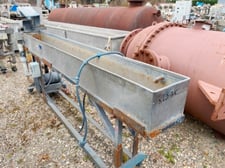 12" width x 10" D x 9' L Stainless Steel water trough, no pumps