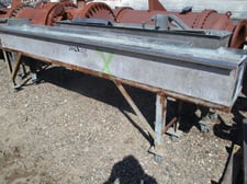 15" width x 12" D x 10' L, Stainless Steel water bath, mounted on wheels