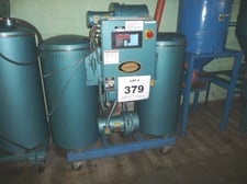 Una-Dyn #DHD-4SB, hi-heat desiccant hopper dryer, 400 lb., 125 cfm, operator controls w/PLC