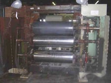 Sheet Take-off Unit, Davis Standard, (3) 48" face rolls mounted in vertical arrangement