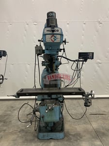 Hurco #SM-1, vertical knee mill, 12" x48" table, 3 HP, Fagor 3-Axis digital read out, power draw bar, #15655