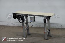Flap closer & Hot melt glue sealer, Pearson #CS40-G, automatic, inline, right to left, mounted on heavy duty