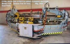 20 Ton, Cyril Bath #V-20, CNC dual parts extrusion stretch wrap forming press machine