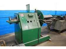 6000 Lb. American Steel Line #1000, Motorized Coil Reel Uncoiler, 30" Coil Width, 155" - 20" Expansion Range