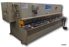 1/4" x 10' U.S. Industrial #US1025, hydraulic squaring shear, 14 SPM, 4.7" throat, 0.75"-36" Back Gauge, 71