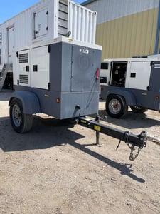 40 KW Chicago Pneumatic #CPG45, trailer mounted, sound atternuated enclosure, Tier 3, 120/240/208/277/480V.