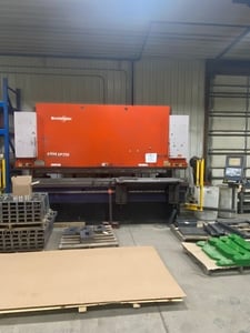 220 Ton, Bystronic #AFM-EP, hydraulic press brake, 13' overall, Cybellec Control, 4-Axis, crowning, 2003