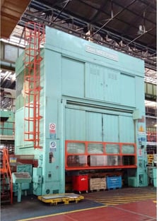 1500 Ton, Danly Mecfond #S4-1500-5000-2700, 20" stroke, 49" Shut Height, 8" adj, 8-30 SPM, 1984