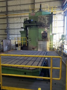 8" Droop & Rein, 40' X, 115" Y, 40" Z, 48" W,CNC 118" x149"r/tbl,angular milling attachment w/90 HP drive, 60